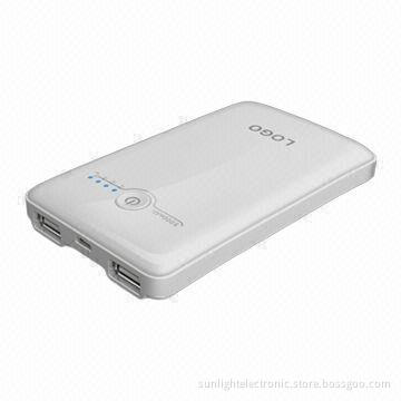 5,000mAh High-capacity Mobile Phone Charger with 5V DC/2,000mAh Maximum Output